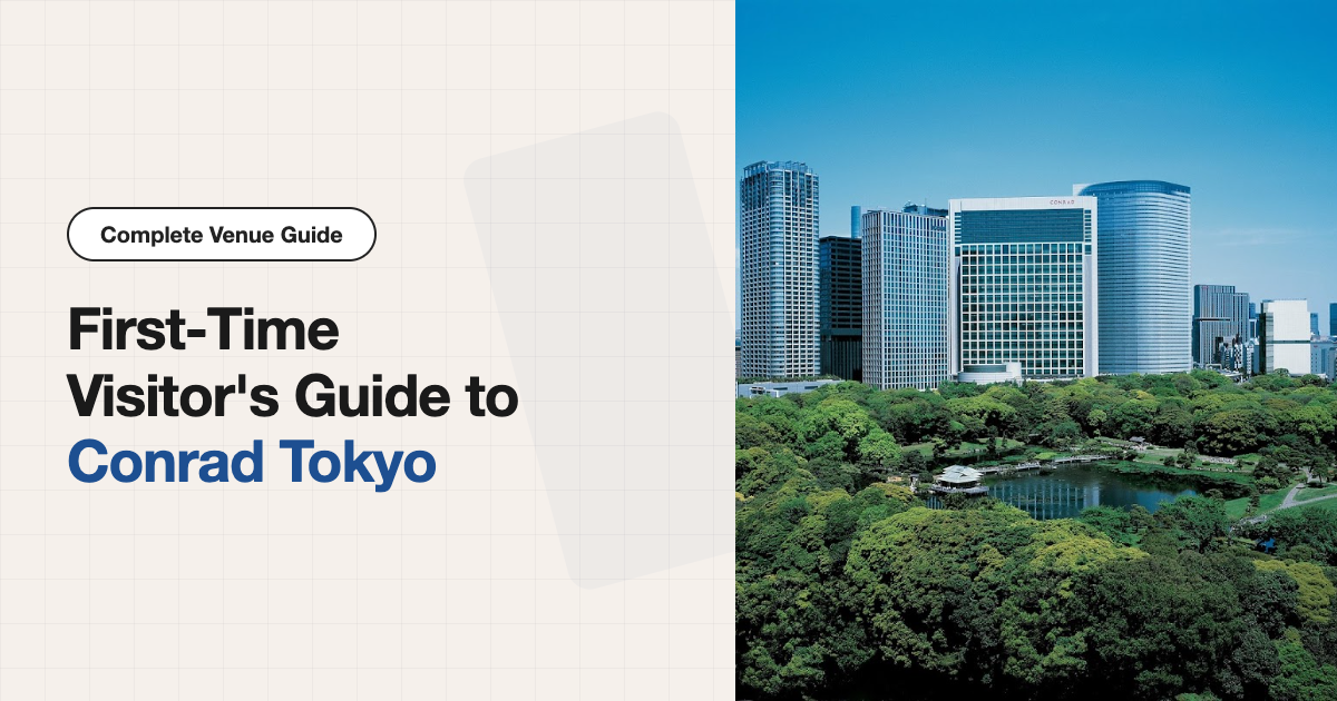 Attending an Event at Conrad Tokyo | Access & Stay Guide
