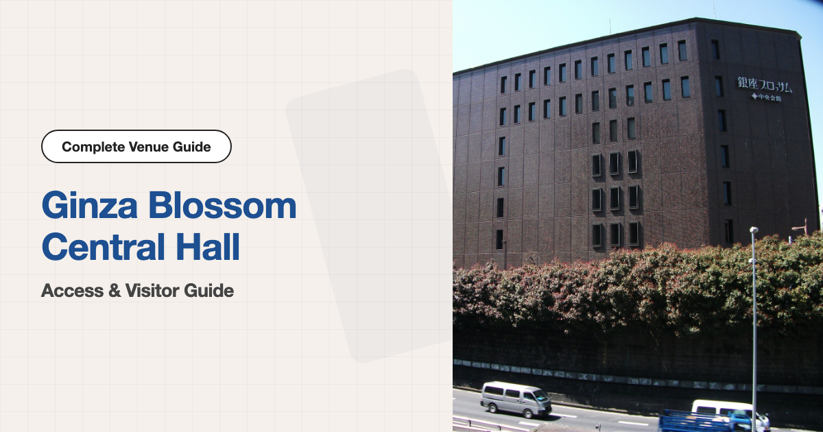 Exterior of Ginza Blossom Central Hall