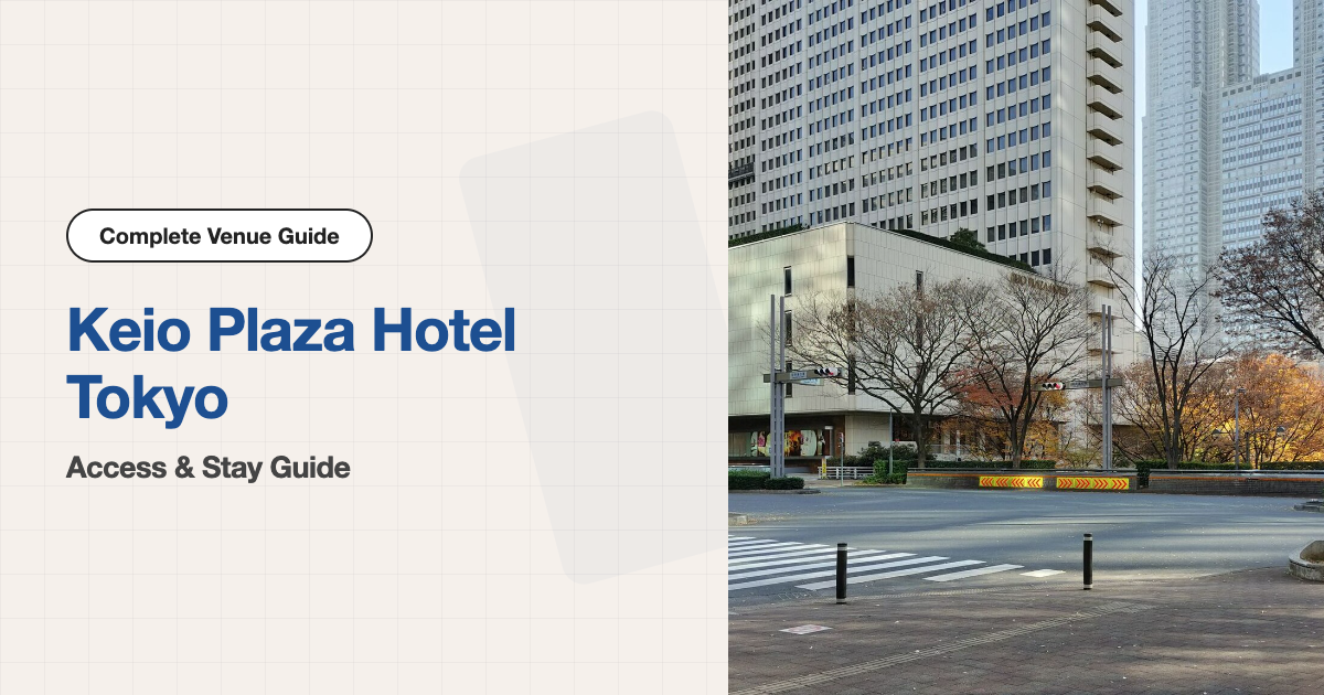Attending an Event at Keio Plaza Hotel Tokyo | Access & Stay Guide